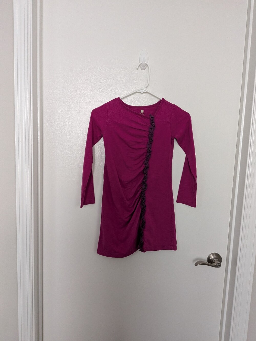2/$10- TEA COLLECTION - Ruffle Long Sleeve Dress - Sz 7